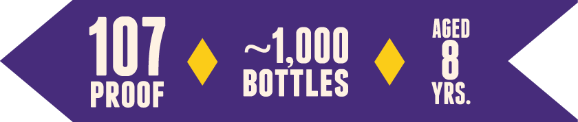 107 Proof &bull; ~1,000 Bottles &bull; Aged 8 Years