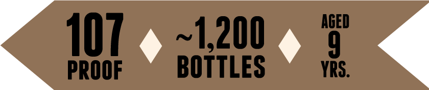 107 Proof &bull; ~1,000 Bottles &bull; Aged 8 Years